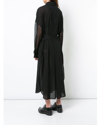 Черное платье-рубашка от Ann Demeulemeester