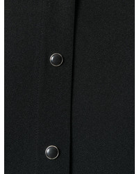 Черное платье-рубашка от Saint Laurent