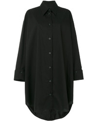 Черное платье-рубашка от MM6 MAISON MARGIELA