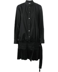 Черное платье-рубашка от Sacai