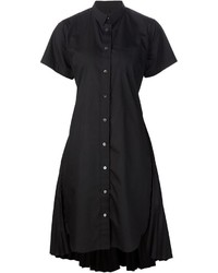 Черное платье-рубашка от Sacai
