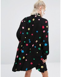 Черное платье-рубашка от Lazy Oaf