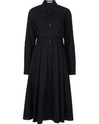 Черное платье-рубашка от Tome