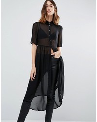 Черное платье-рубашка от Vero Moda