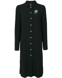 Черное платье-рубашка от Versus