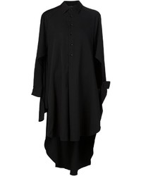 Черное платье-рубашка от Yohji Yamamoto