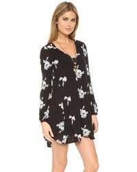 Черное платье с вышивкой от Free People