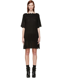 Черное платье с вышивкой от Etoile Isabel Marant