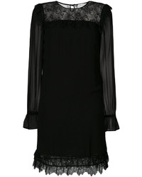Черное платье с вышивкой от Twin-Set