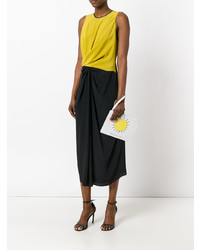 Черное платье с запахом от Christopher Kane