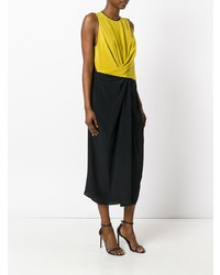 Черное платье с запахом от Christopher Kane