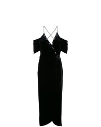Черное платье с запахом от Manning Cartell