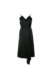 Черное платье с запахом от Victoria Beckham