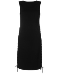 Черное платье с люверсами от MCQ