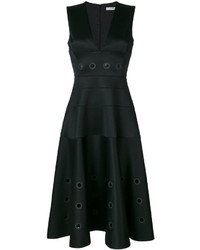 Черное платье с люверсами от Versace