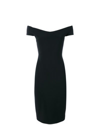 Черное платье с открытыми плечами от Chiara Boni La Petite Robe