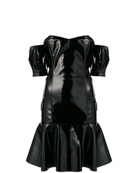 Черное платье с открытыми плечами от Cristina Savulescu