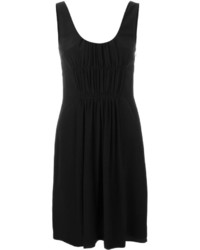 Черное платье с плиссированной юбкой от Burberry