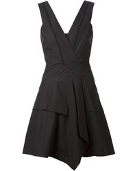 Черное платье с плиссированной юбкой от Proenza Schouler