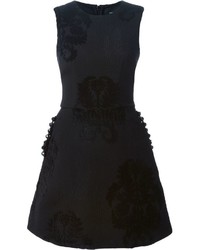Черное платье с плиссированной юбкой от Simone Rocha