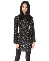 Черное платье с принтом от Clayton