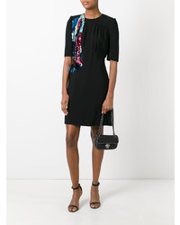 Черное платье с пышной юбкой с пайетками от Louis Vuitton Vintage