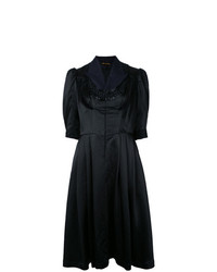 Черное платье с пышной юбкой с украшением от Comme Des Garçons Vintage