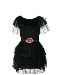 Черное платье с пышной юбкой от MSGM