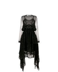 Черное платье с пышной юбкой от Preen by Thornton Bregazzi