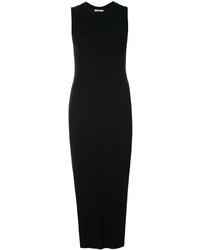 Черное платье с разрезом от Frame