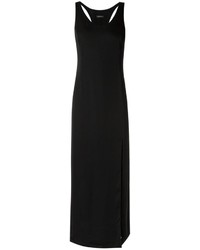 Черное платье с разрезом от OSKLEN