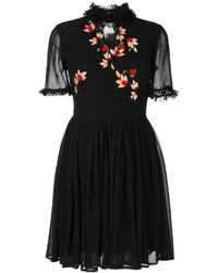Черное платье с рюшами от Blugirl