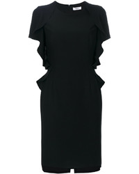 Черное платье с рюшами от Blugirl