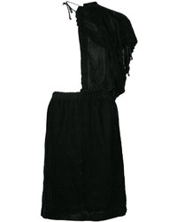 Черное платье с рюшами от Comme des Garcons