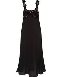 Черное платье с украшением от 3.1 Phillip Lim