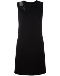 Черное платье с украшением от Ermanno Scervino