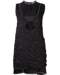 Черное платье с украшением от No.21