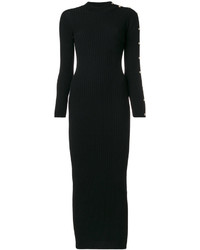 Черное платье с шипами от Versace