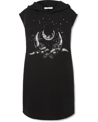 Черное платье-свитер с принтом от Givenchy