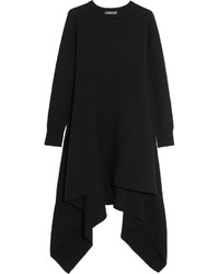 Черное платье-свитер от Alexander McQueen