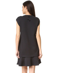 Черное платье-свитер от MCQ