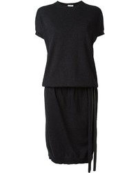 Черное платье-свитер от Brunello Cucinelli