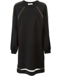 Черное платье-свитер от Chloé