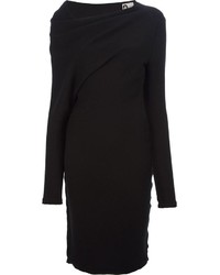 Черное платье-свитер от Lanvin