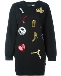 Черное платье-свитер от Love Moschino