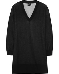 Черное платье-свитер от MCQ