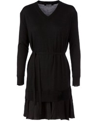 Черное платье-свитер от Neil Barrett