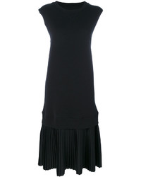Черное платье со складками от MM6 MAISON MARGIELA