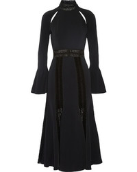 Черное платье-футляр крючком от JONATHAN SIMKHAI