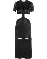 Черное платье-футляр с вырезом от Barbara Casasola
